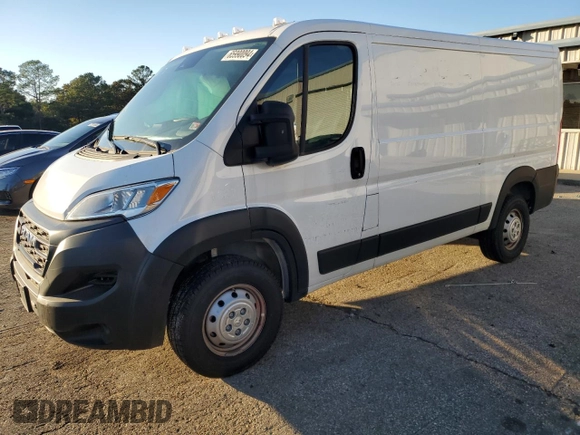 2023 Ram ProMaster Cargo with VIN 3C6LRVVG5PE589982, listed as a Copart auction lot 65990094 with 11,410 mi miles and Salvage Title. Bid and sale history available at DreamBid. Image 1.