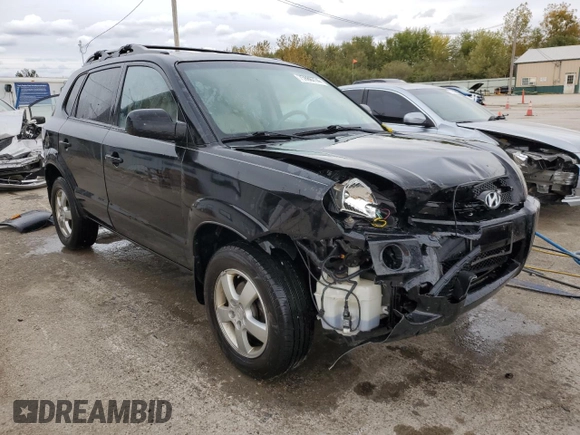 2008 Hyundai Tucson GLS with VIN KM8JM12B58U912894, listed as a Copart auction lot 75886774 with 100,089 mi miles and Salvage Title. Bid and sale history available at carsss.com. Image 4.