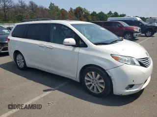 2013 Toyota Sienna XLE with VIN 5TDDK3DC2DS052055, listed as a Copart auction lot 89364395 with 219,670 mi miles and Non Repairable. Bid and sale history available at DreamBid. Image 4.