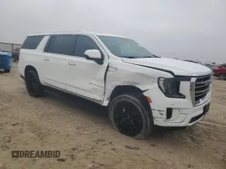2022 GMC Yukon XL SLT with VIN 1GKS1GKD2NR135678, listed as a Copart auction lot 45760755 with 0 mi miles and Salvage Title. Bid and sale history available at carsss.com. Image 4.