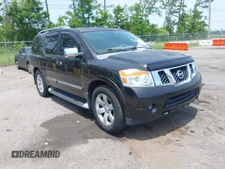 2011 Nissan Armada SV z VIN 5N1BA0ND9BN611955, wystawiony jako IAAI lot #42274558 z przebiegiem 213 446 mil mil oraz . Historia ofert i sprzedaży dostępna na DreamBid. Obrazek 1.