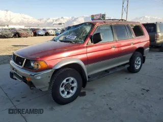 1999 Mitsubishi Montero Sport LS with VIN JA4MT31H2XP002911, listed as a Copart auction lot 89133235 with 209,624 mi miles and Salvage Title. Bid and sale history available at carsss.com. Image 1.