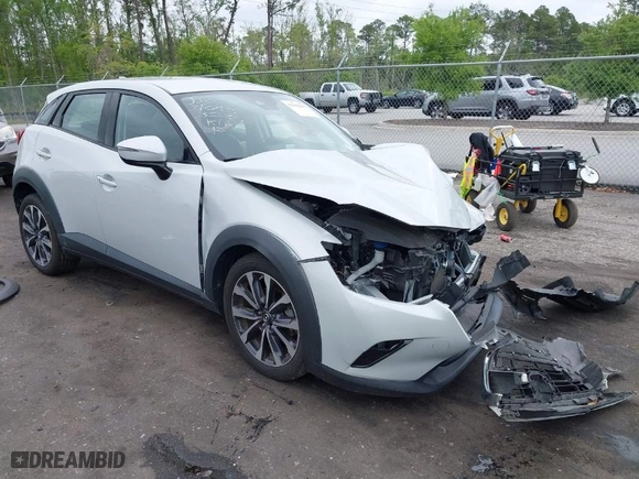 2019 Mazda CX-3 Touring with VIN JM1DKDC7XK0444355, listed as a IAAI auction lot 41932391 with 32,356 mi miles. Bid and sale history available at carsss.com. Image 1.