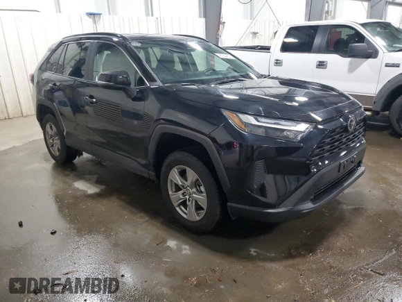 2024 Toyota RAV4 XLE with VIN 2T3P1RFV7RW455682, listed as a Copart auction lot 48234455 with 25,953 mi miles and Salvage Title. Bid and sale history available at DreamBid. Image 4.