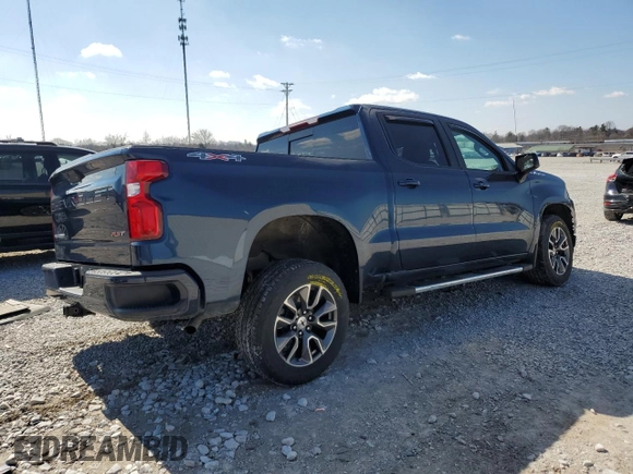 2021 Chevrolet Silverado 1500 RST with VIN 3GCUYEEDXMG236644, listed as a Copart auction lot 48312215 with 41,399 mi miles and Salvage Title. Bid and sale history available at carsss.com. Image 3.