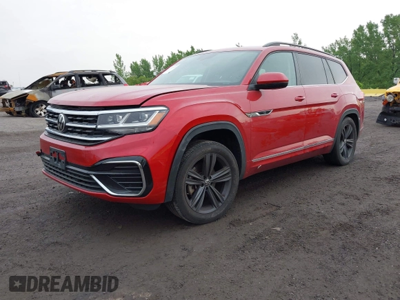 2021 Volkswagen Atlas SE with VIN 1V2RR2CA5MC510666, listed as a IAAI auction lot 42257119 with 90,080 mi miles and . Bid and sale history available at DreamBid. Image 2.