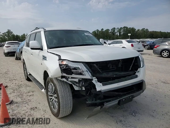 2022 Nissan Armada SV with VIN JN8AY2AC0N9160114, listed as a Copart auction lot 76266474 with 44,285 mi miles and Salvage Title. Bid and sale history available at carsss.com. Image 12.