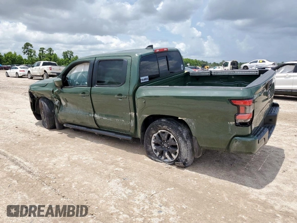 2022 Nissan Frontier SV with VIN 1N6ED1EJ1NN609865, listed as a Copart auction lot 61046005 with 44,458 mi miles and Salvage title. Bid and sale history available at DreamBid. Image 2.