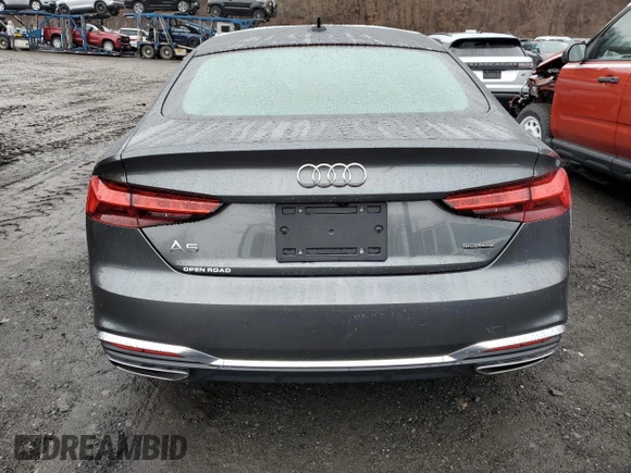 2022 Audi A5 Sportback S line Premium Plus with VIN WAUFACF5XNA023831, listed as a Copart auction lot 40151634 with 12,402 mi miles. Bid and sale history available at carsss.com. Image 6.