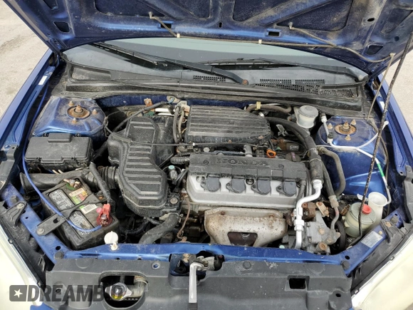 2004 Honda Civic VP with VIN 1HGES16324L015905, listed as a Copart auction lot 50204805 with 267,049 mi miles and Salvage Title. Bid and sale history available at carsss.com. Image 12.