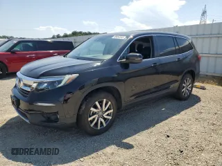 2020 Honda Pilot EX-L z VIN 5FNYF6H56LB051058, wystawiony jako Copart lot #60454345 z przebiegiem 58 915 mil mil oraz Szkoda całkowita • Salvage title. Historia ofert i sprzedaży dostępna na DreamBid. Obrazek 1.