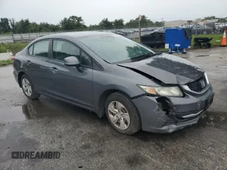 2013 Honda Civic LX z VIN 2HGFB2F50DH509088, wystawiony jako Copart lot #59660625 z przebiegiem 292 774 mil mil oraz Szkoda całkowita • Salvage title. Historia ofert i sprzedaży dostępna na DreamBid. Obrazek 4.