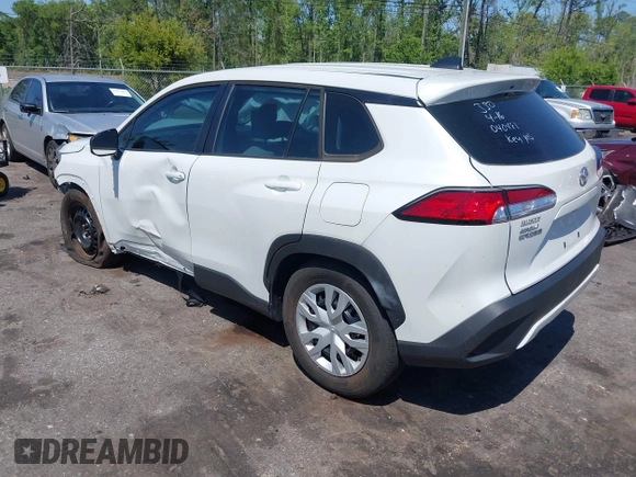 2023 Toyota Corolla Cross L with VIN 7MUAAAAG9PV040481, listed as a IAAI auction lot 42059462 with 8,891 mi miles and . Bid and sale history available at DreamBid. Image 3.