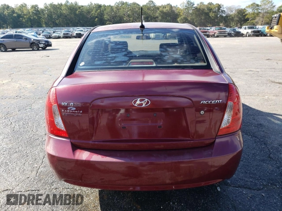 2008 Hyundai Accent GLS with VIN KMHCN46C78U273931, listed as a Copart auction lot 88353275 with 195,769 mi miles and Salvage Title. Bid and sale history available at carsss.com. Image 6.