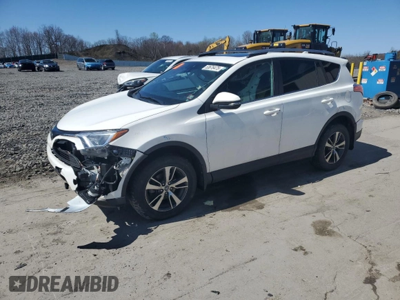 2018 Toyota RAV4 XLE with VIN 2T3RFREV8JW750032, listed as a Copart auction lot 53676475 with Not Provided miles and Salvage Title. Bid and sale history available at DreamBid. Image 1.
