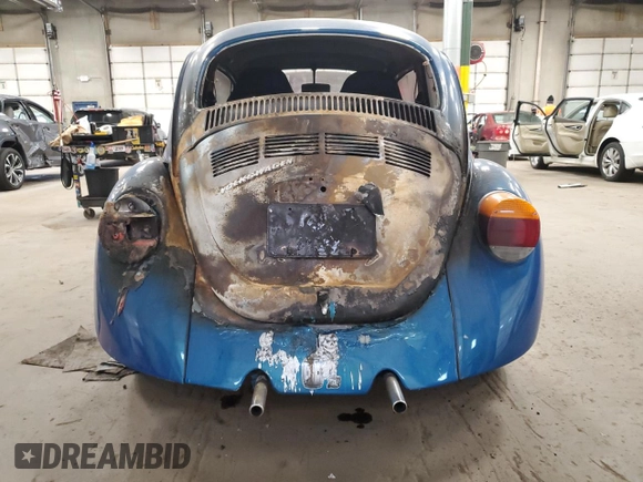 1974 Volkswagen Beetle with VIN 1342607792, listed as a Copart auction lot 84407684 with 26,610 mi miles and Salvage Title. Bid and sale history available at DreamBid. Image 6.