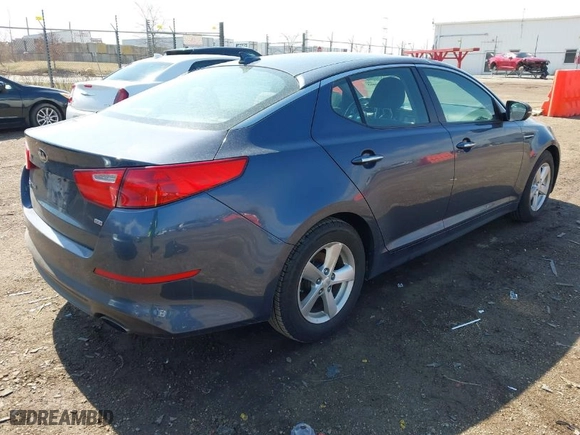 2015 Kia Optima LX with VIN 5XXGM4A78FG481757, listed as a IAAI auction lot 41890803 with 111,409 mi miles. Bid and sale history available at carsss.com. Image 4.