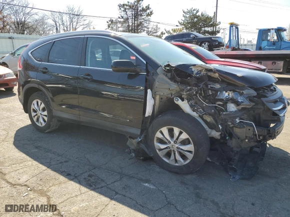 2013 Honda CR-V EX-L with VIN 2HKRM4H78DH675298, listed as a Copart auction lot 48744055 with 144,293 mi miles and Salvage Title. Bid and sale history available at carsss.com. Image 4.