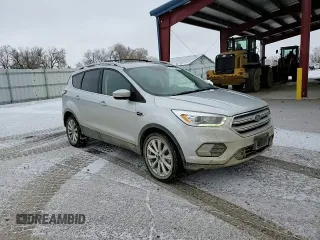 2018 Ford Escape Titanium with VIN 1FMCU9J95JUC62170, listed as a Copart auction lot 86991454 with 93,486 mi miles and Salvage title. Bid and sale history available at DreamBid. Image 12.