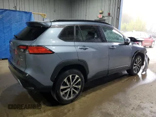 2023 Toyota Corolla Cross XLE with VIN 7MUEAABG4PV062131, listed as a Copart auction lot 56090105 with 43,409 mi miles and Salvage title. Bid and sale history available at DreamBid. Image 3.