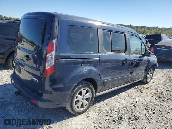 2015 Ford Transit Connect XLT with VIN NM0GS9F79F1174795, listed as a Copart auction lot 76515644 with 191,541 mi miles and Salvage title. Bid and sale history available at DreamBid. Image 3.
