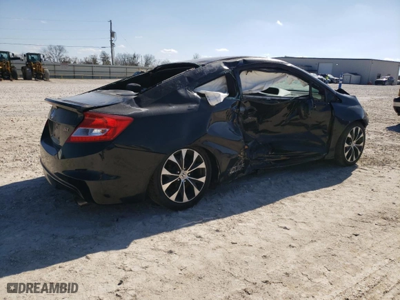 2013 Honda Civic Cpe Si with VIN 2HGFG4A51DH701768, listed as a Copart auction lot 43364755 with 159,959 mi miles and Clean Title. Bid and sale history available at carsss.com. Image 3.