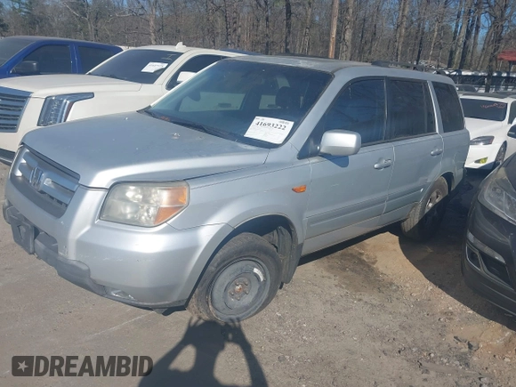 2008 Honda Pilot EX-L z VIN 5FNYF285X8B022601, wystawiony jako IAAI lot #41693222 z przebiegiem 119 753 mil mil oraz . Historia ofert i sprzedaży dostępna na DreamBid. Obrazek 2.