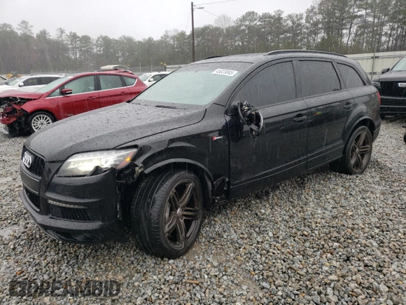 2014 Audi Q7 3.0T S line Prestige with VIN WA1DGAFE2ED010805, listed as a Copart auction lot 45023045 with 84,841 mi miles and Salvage Title. Bid and sale history available at carsss.com. Image 1.