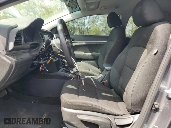 2019 Hyundai Elantra SE with VIN 5NPD74LF4KH497483, listed as a Copart auction lot 50927085 with 74,711 mi miles and Salvage Title. Bid and sale history available at DreamBid. Image 7.