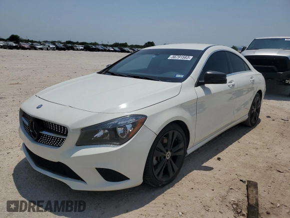 2016 Mercedes-Benz CLA 250 with VIN WDDSJ4EB3GN386150, listed as a Copart auction lot 56791583 with 111,572 mi miles and . Bid and sale history available at DreamBid. Image 1.