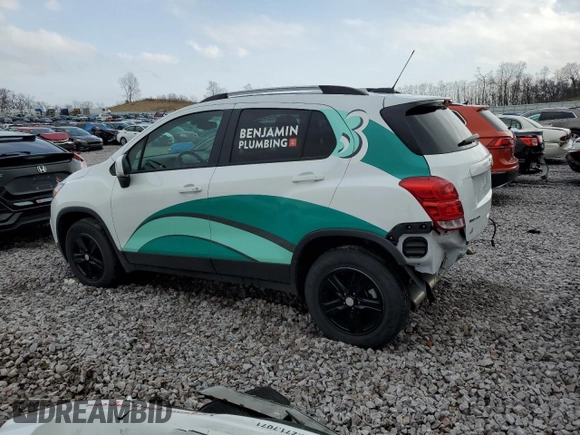 2022 Chevrolet Trax LT with VIN KL7CJPSM1NB564803, listed as a Copart auction lot 51751955 with 18,295 mi miles and Salvage Title. Bid and sale history available at carsss.com. Image 2.