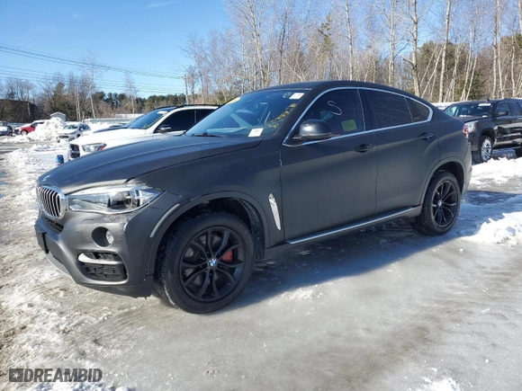 2016 BMW X6 xDrive50i with VIN 5UXKU6C55G0R34428, listed as a Copart auction lot 46083635 with 138,848 mi miles and Clean Title. Bid and sale history available at carsss.com. Image 1.