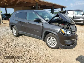 2020 Jeep Compass Sport with VIN 3C4NJCAB6LT253304, listed as a Copart auction lot 63483895 with 55,051 mi miles and Salvage title. Bid and sale history available at DreamBid. Image 4.