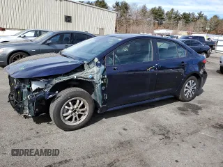 2020 Toyota Corolla Hybrid LE with VIN JTDEBRBE7LJ016398, listed as a Copart auction lot 48408495 with 39,695 mi miles and Salvage Title. Bid and sale history available at carsss.com. Image 1.