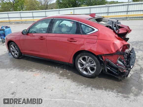 2023 Honda Accord EX-L with VIN 1HGCY2F62PA052510, listed as a Copart auction lot 53466345 with 21,079 mi miles and Salvage title. Bid and sale history available at DreamBid. Image 2.