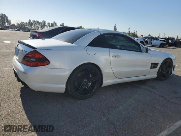 2011 Mercedes-Benz SL with VIN WDBSK7AA2BF161192, listed as a Copart auction lot 56569655 with 47,921 mi miles and Salvage title. Bid and sale history available at DreamBid. Image 3.