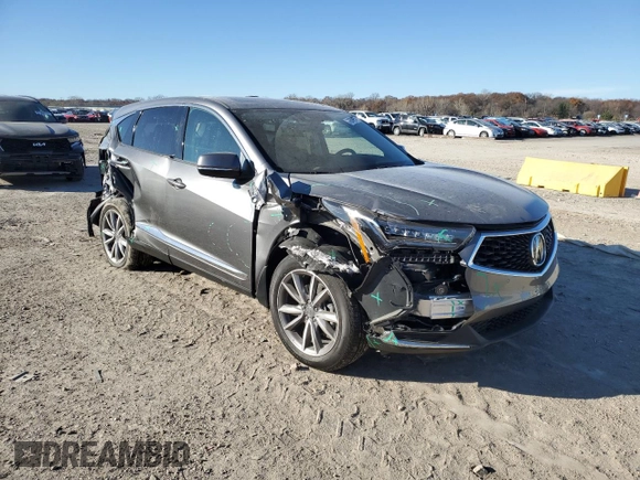 2022 Acura RDX w/Technology Package with VIN 5J8TC2H5XNL009134, listed as a Copart auction lot 81839264 with 9,200 mi miles and Salvage Title. Bid and sale history available at carsss.com. Image 4.