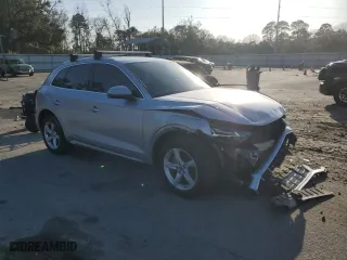 2021 Audi Q5 Premium with VIN WA1AAAFY5M2005042, listed as a Copart auction lot 46650665 with 47,918 mi miles and Salvage Title. Bid and sale history available at carsss.com. Image 4.