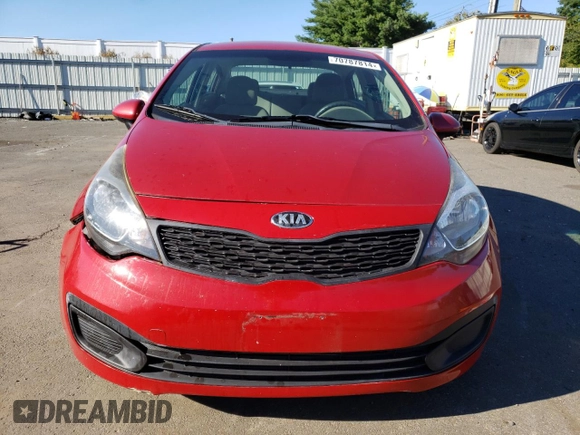 2014 Kia Rio LX with VIN KNADM4A37E6370952, listed as a Copart auction lot 70787814 with 107,958 mi miles and Salvage Title. Bid and sale history available at DreamBid. Image 5.
