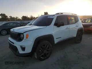 2021 Jeep Renegade Latitude with VIN ZACNJDB18MPM62710, listed as a Copart auction lot 89411715 with 42,696 mi miles and Salvage title. Bid and sale history available at DreamBid. Image 1.