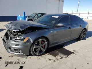 2014 Audi A6 3.0T Prestige with VIN WAUHGAFC3EN057077, listed as a Copart auction lot 41870185 with 106,901 mi miles and Salvage Title. Bid and sale history available at carsss.com. Image 1.