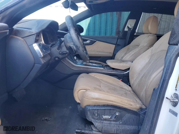 2019 Audi Q8 Prestige with VIN WA1FVAF19KD045915, listed as a Copart auction lot 52438855 with 62,532 mi miles and Salvage Title. Bid and sale history available at carsss.com. Image 7.