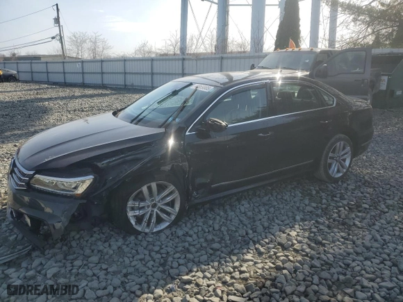 2017 Volkswagen Passat 1.8T SEL Premium with VIN 1VWCT7A31HC072497, listed as a Copart auction lot 48869885 with 62,882 mi miles and Salvage Title. Bid and sale history available at carsss.com. Image 1.