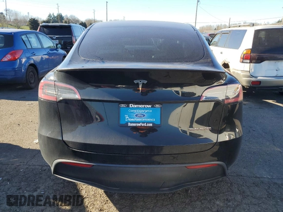 2021 Tesla Model Y Performance with VIN 5YJYGDEF9MF240125, listed as a Copart auction lot 88495425 with 45,829 mi miles and Salvage Title. Bid and sale history available at DreamBid. Image 6.