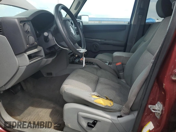2007 Jeep Commander Sport with VIN 1J8HG48K17C702034, listed as a Copart auction lot 63183795 with 152,322 mi miles and Salvage title. Bid and sale history available at DreamBid. Image 7.