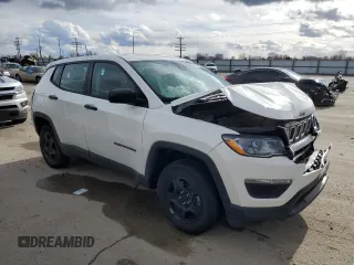 2021 Jeep Compass Freedom with VIN 3C4NJDAB3MT545189, listed as a Copart auction lot 45540474 with 32,563 mi miles and Salvage Title. Bid and sale history available at carsss.com. Image 4.