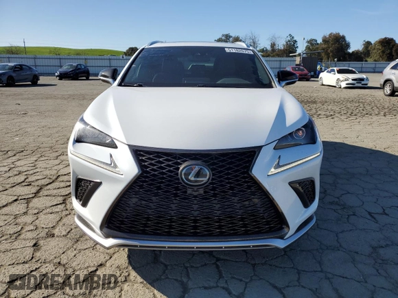 2020 Lexus NX with VIN JTJSARDZ7L5011357, listed as a Copart auction lot 51182075 with 58,908 mi miles and Salvage Title. Bid and sale history available at carsss.com. Image 5.