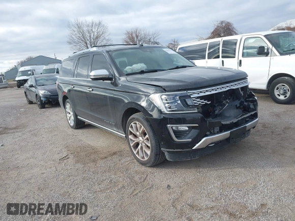 2018 Ford Expedition Max Platinum z VIN 1FMJK1MT4JEA45404, wystawiony jako IAAI lot #41059314 z przebiegiem 139 455 mil mil oraz . Historia ofert i sprzedaży dostępna na DreamBid. Obrazek 1.