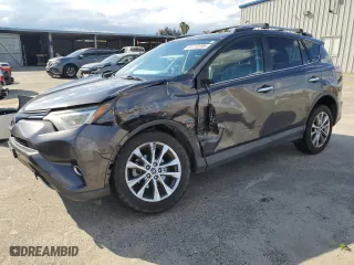 2017 Toyota RAV4 Limited with VIN 2T3DFREV6HW584999, listed as a Copart auction lot 51112395 with 50,088 mi miles and Salvage Title. Bid and sale history available at carsss.com. Image 1.