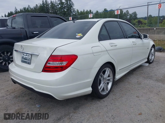 2012 Mercedes-Benz C 250 Sport with VIN WDDGF4HB9CR193961, listed as a IAAI auction lot 42788998 with 111,442 mi miles and . Bid and sale history available at DreamBid. Image 4.